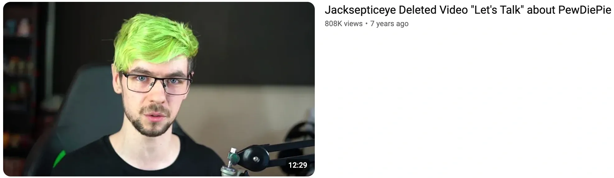 Screenshot of Jacksepticeye's video discussing the PewDiePie scandal in a constructive fashion.