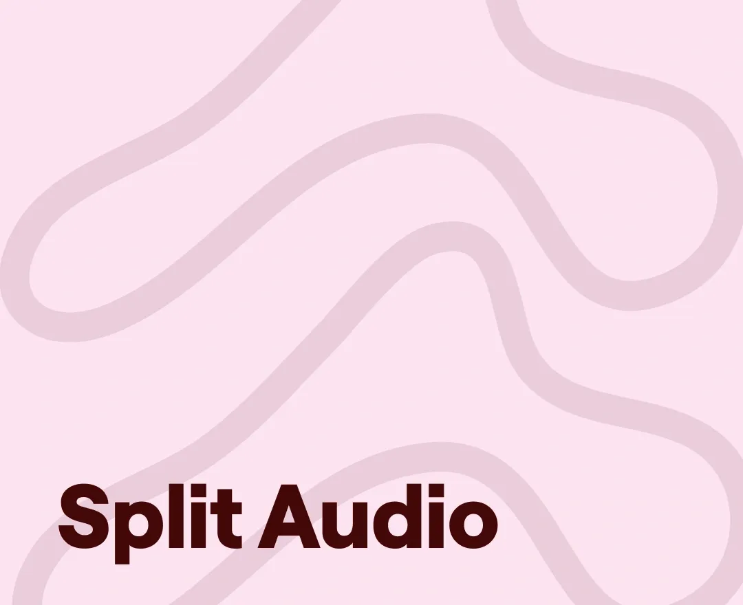 How to split audio
